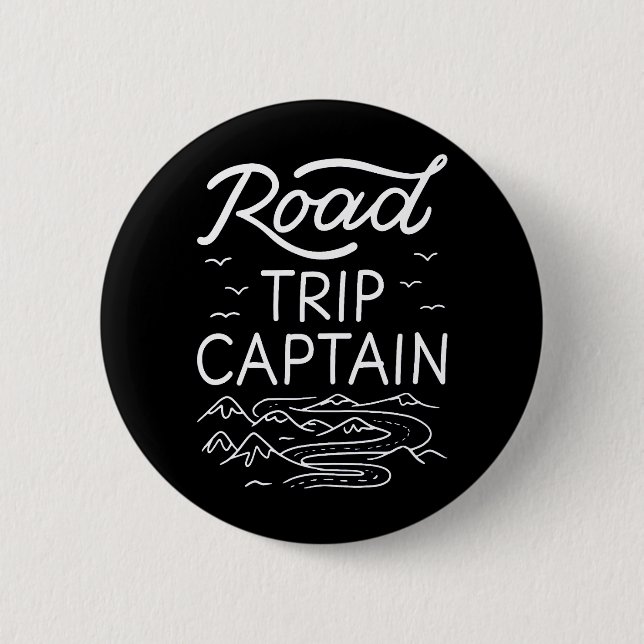 Road Trip Captain I 6 Cm Round Badge (Front)