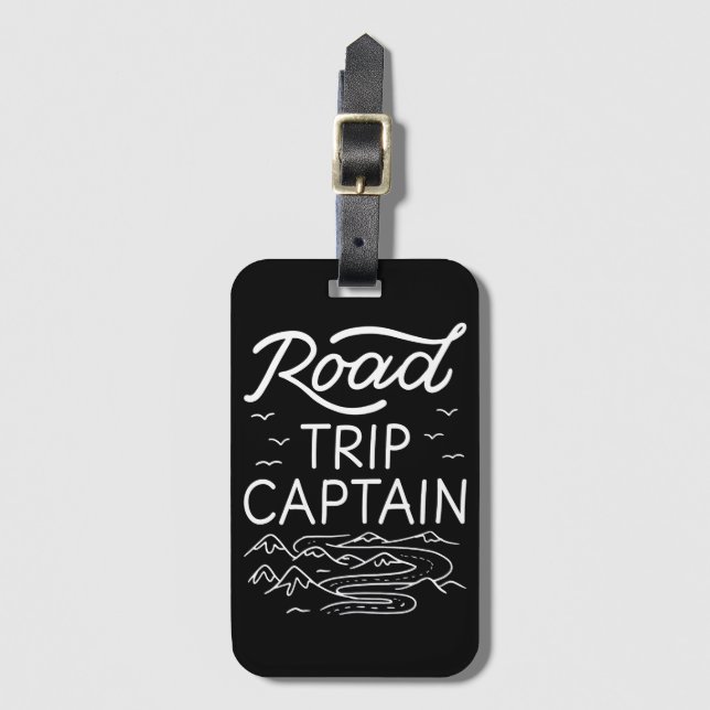 Road Trip Captain I Luggage Tag (Front Vertical)