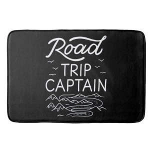Road Trip Captain I - RV Pilot Camping Vacation Bath Mat
