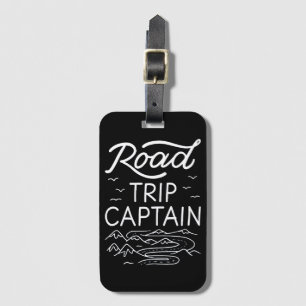 Road Trip Captain I - RV Pilot Camping Vacation Luggage Tag