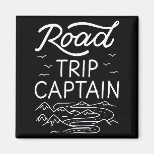 Road Trip Captain I - RV Pilot Camping Vacation Magnet