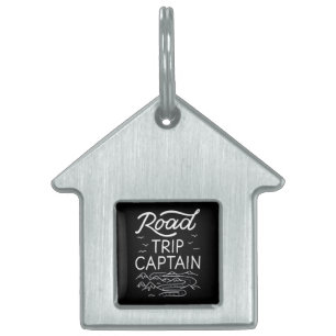 Road Trip Captain I - RV Pilot Camping Vacation Pet ID Tag