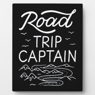 Road Trip Captain I - RV Pilot Camping Vacation Plaque