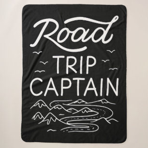 Road Trip Captain I - RV Pilot Camping Vacation Sherpa Blanket