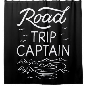 Road Trip Captain I - RV Pilot Camping Vacation Shower Curtain