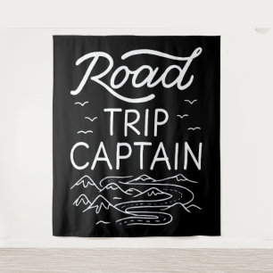 Road Trip Captain I - RV Pilot Camping Vacation Tapestry