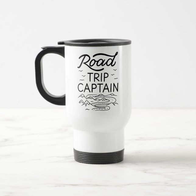 Road Trip Captain I Travel Mug (Left)