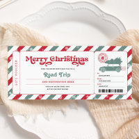 Road Trip Christmas Gift Ticket Voucher