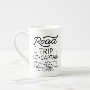 Road Trip Co-Captain I - RV Navigator Camping Love Bone China Mug