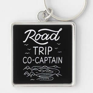 Road Trip Co-Captain I - RV Navigator Camping Love Key Ring