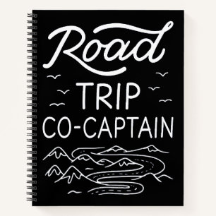 Road Trip Co-Captain I - RV Navigator Camping Love Notebook