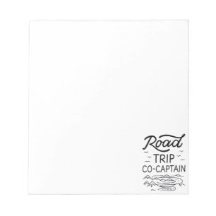 Road Trip Co-Captain I - RV Navigator Camping Love Notepad