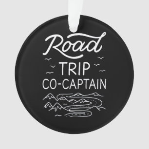 Road Trip Co-Captain I - RV Navigator Camping Love Ornament
