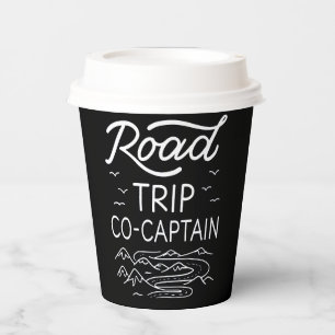 Road Trip Co-Captain I - RV Navigator Camping Love Paper Cups