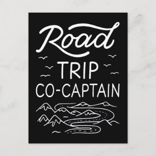 Road Trip Co-Captain I - RV Navigator Camping Love Postcard
