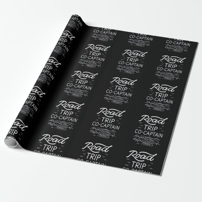 Road Trip Co-Captain I Wrapping Paper (Unrolled)