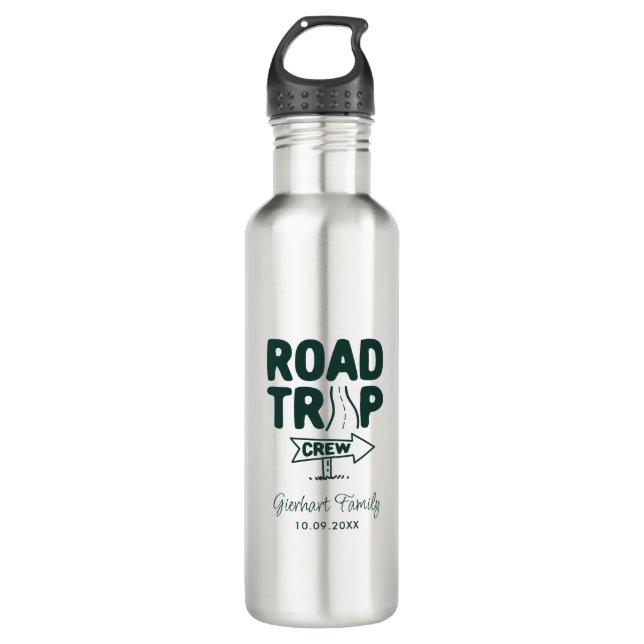 Road Trip Crew Family Reunion Custom 710 Ml Water Bottle (Front)