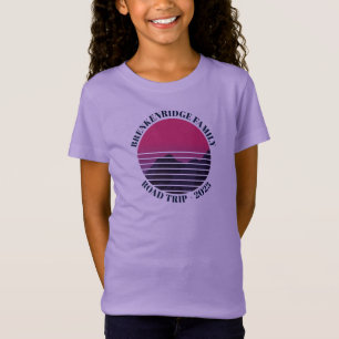 Road Trip Crew Sunset Mountains Custom T-Shirt