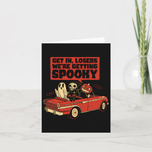Road Trip Getting Spooky - Halloween Card