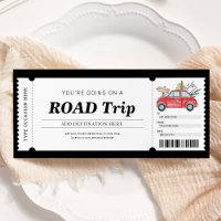 Road Trip Gift Ticket Trip Travel Voucher