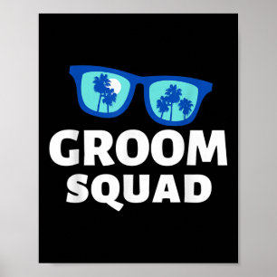 Road Trip Groom Squad Funny Vacation Crew Wedding  Poster