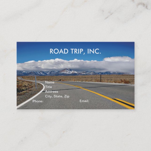 Road Trip Inc Business Cards (Front)