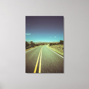 Road Trip Landscape Photo Canvas Print