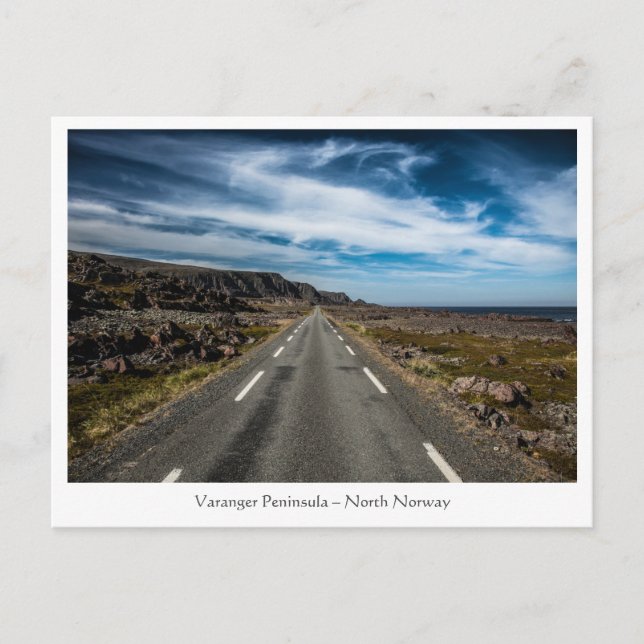 Road Trip Landscape Photo Postcard (Front)