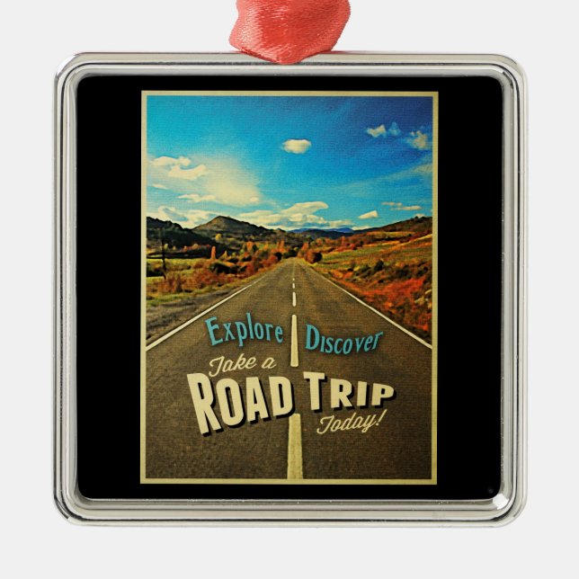 Road Trip Metal Tree Decoration (Front)