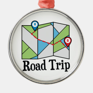 Road Trip Metal Tree Decoration