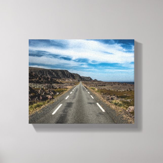 Road trip Norway Landscape Canvas Print (Front)