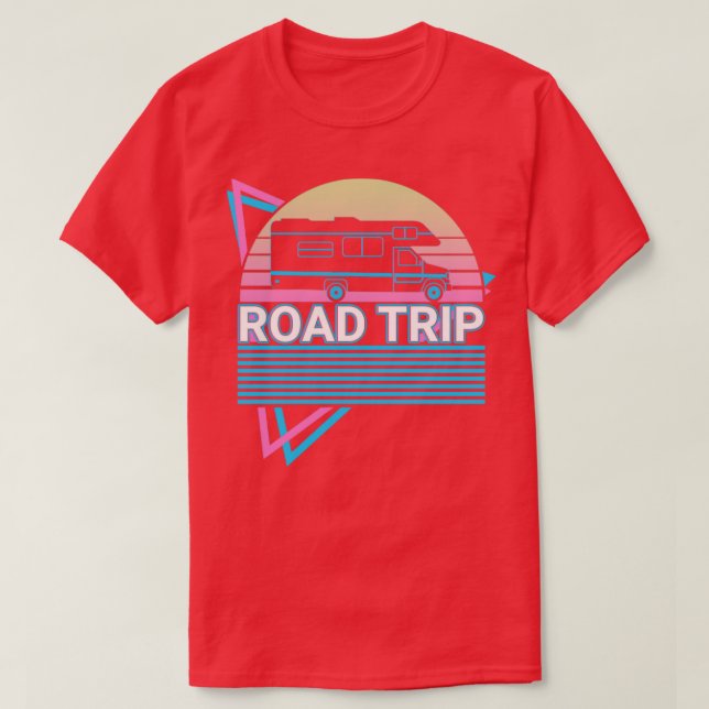 Road Trip Retro T-Shirt (Design Front)
