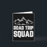 Road Trip Squad Camping Vacation Travel Gift Chris Card<br><div class="desc">Road Trip Squad Camping Vacation Travel Gift Christmas</div>