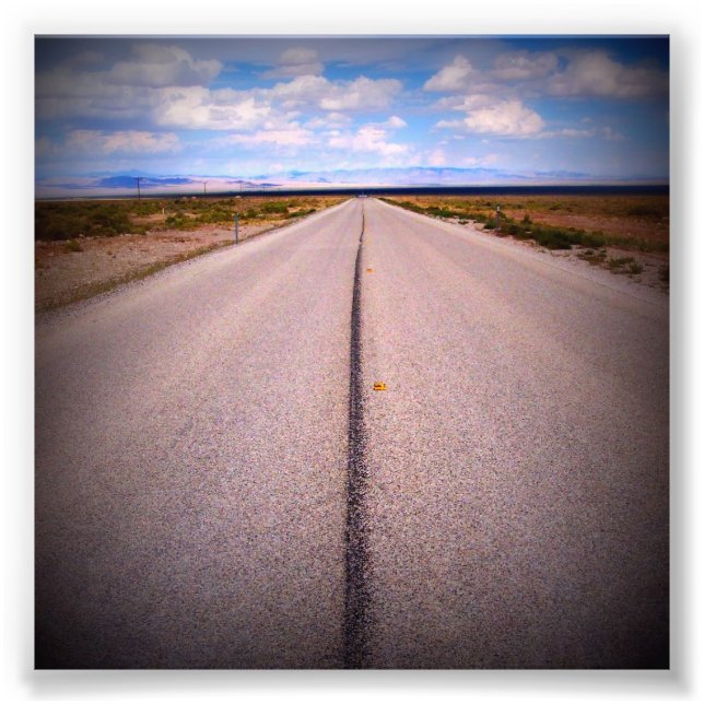 Road Trip Summer Vacation 4x4 Square  Photo Print (Front)