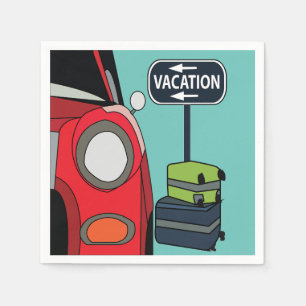 Road Trip Summer Vacation Party Napkin