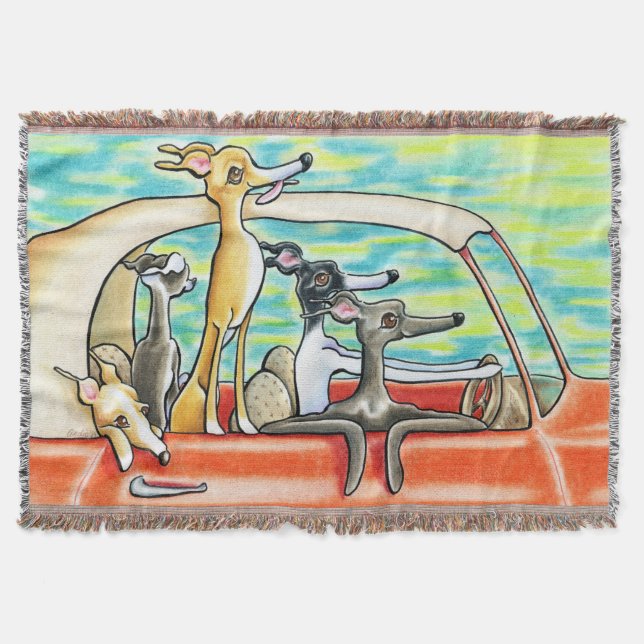 Road Trip Throw Blanket (Front)