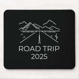Road Trip Travel Souvenir 2025 Camper Hiking Famil Mouse Mat