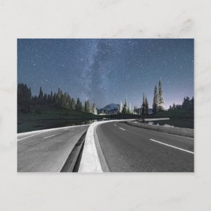 Road Trip under the Milkyway Postcard