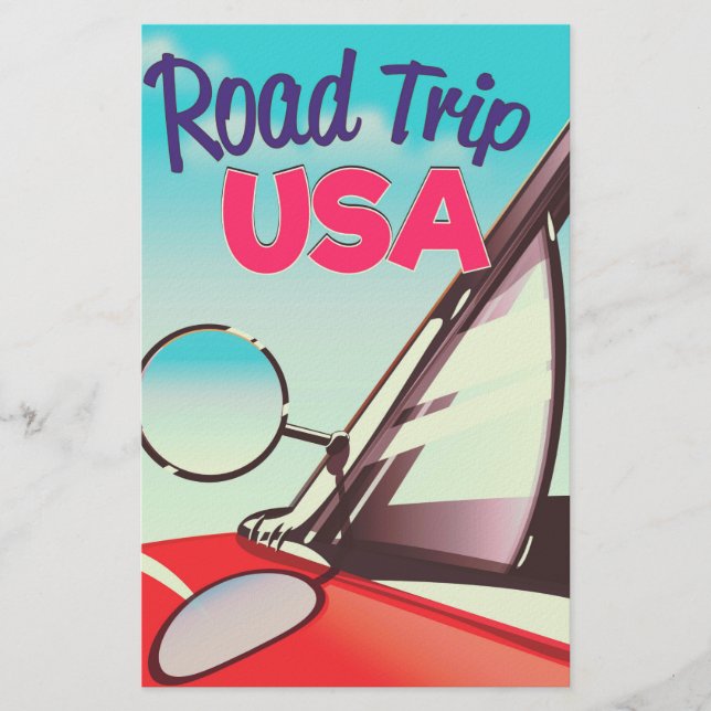 Road Trip USA Stationery (Front)