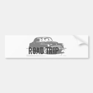 Road Trip Vintage Car Bumper Sticker