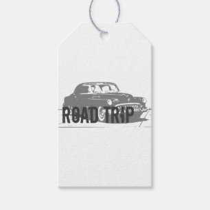 Road Trip Vintage Car Gift Tags