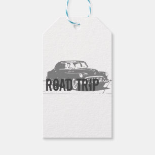 Road Trip Vintage Car Gift Tags