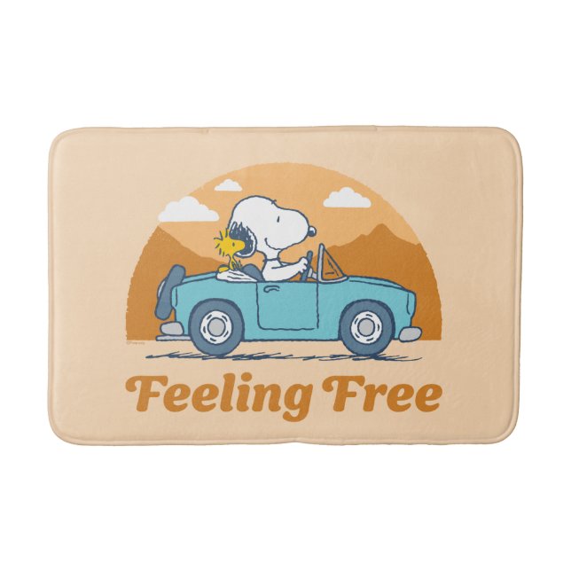 Road Trippin | Peanuts Feeling Free Bath Mat (Front)