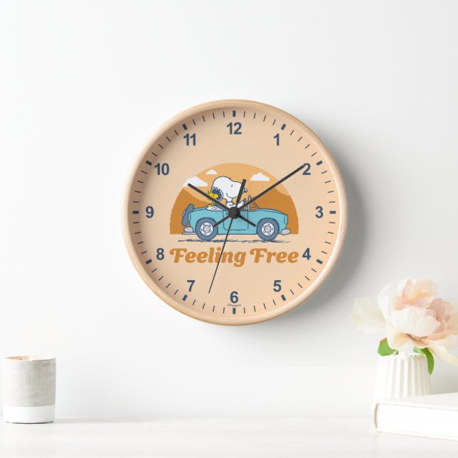 Road Trippin | Peanuts Feeling Free Clock (Home)