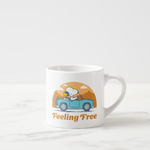 Road Trippin Peanuts Feeling Free Espresso Cup