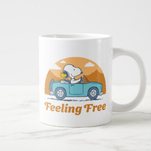 Road Trippin   Peanuts Feeling Free Large Coffee Mug