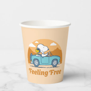 Road Trippin   Peanuts Feeling Free Paper Cups
