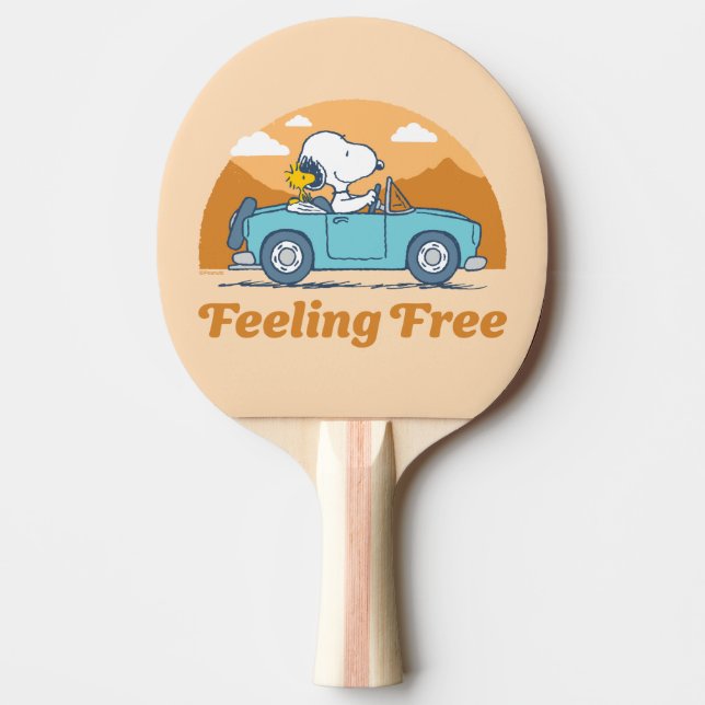 Road Trippin | Peanuts Feeling Free Ping Pong Paddle (Front)