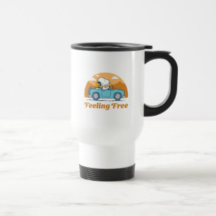 Road Trippin   Peanuts Feeling Free Travel Mug