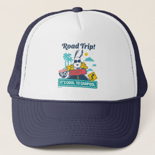 Road Trippin Peanuts It's Cool To Carpool Trucker Hat